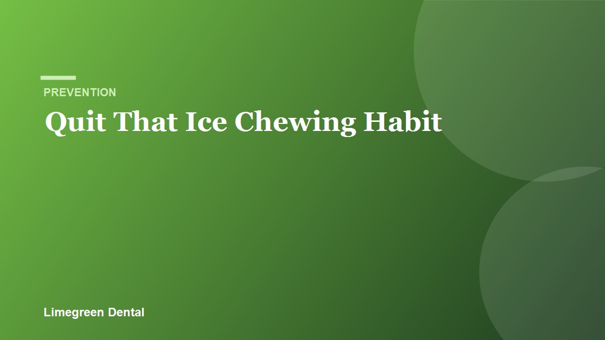 Why chewing ice can crack your teeth